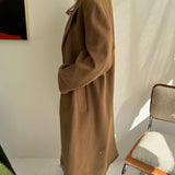 Stunning heavy wool caramel coat