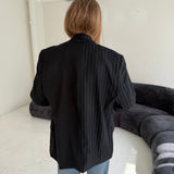 Contrasted blazer in black tones (Express shipping)