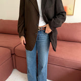 Contrasted blazer in Green speckered mix (Express Shipping)