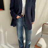 Two toned blazer in blue tones