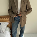 Softest blazer in brown tones