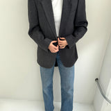 Stunning grey contrasted blazer