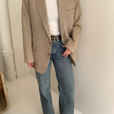 Pale structured blazer