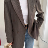 Stunning double-breasted Armani blazer in brown