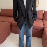 Pinstriped double-breasted Armani blazer