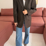 Vintage Oscar de la Renta green checkered blazer