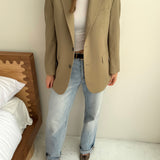 Beautiful taupe button back blazer