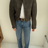 Stunning herringbone brown and checkered