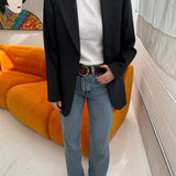 Heavy grey wool classic blazer