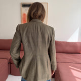 Ralph Lauren double-breasted blazer in plaid
