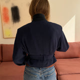 Belted blazer in Blue