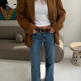 Stunning cashmere caramel blazer