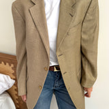 Pale beige contrasted blazer