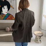 Stunning khaki button back blazer