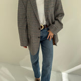 Beautiful checkered scottish wool blazer