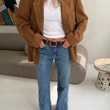 Stunning cashmere caramel blazer