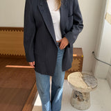 Stunning Dior double-breasted blazer in blue pinstriped