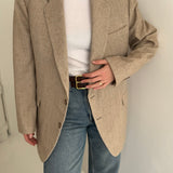 Pale structured blazer