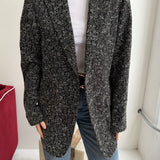 Black and white textured Blazer