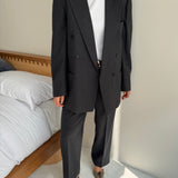 Stunning grey double breasted suit