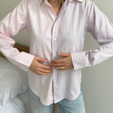 Baby pink contrasted shirt
