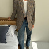 Stunning retro blazer in plaid