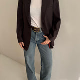 Burgundy/brown patterned blazer