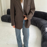Brown herringbone Dior blazer