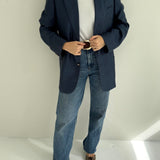 Beautiful blue plaid blazer