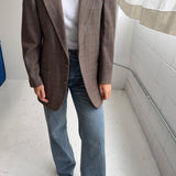 Stunning blazer in herringbone with colourful stripes