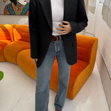 Heavy grey wool classic blazer