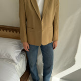 Camel fitted blazer
