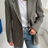 Unique green patterned blazer