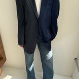 Blue toned contrasted blazer
