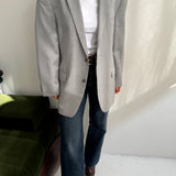 Light grey wool blazer