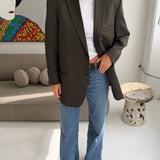 Stunning khaki button back blazer