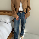 Caramel herringbone bomber
