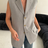 Stunning pale grey vest