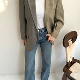 Stunning silk green blazer