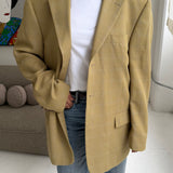 Checkered yellow Dior blazer