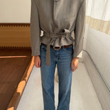 Belted blazer in Sand (Ready to ship)