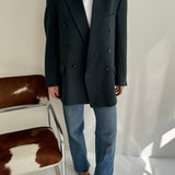 Emerald green button back blazer