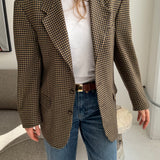 Black and yellow pattern blazer