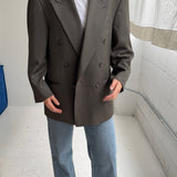 Stunning double-breasted blazer in green