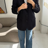 Solid navy Dior blazer