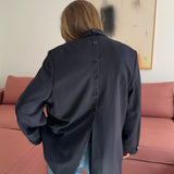 Double-breasted Button back blazer