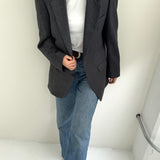 Stunning grey contrasted blazer