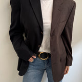 Chocolate brown speckered tones