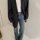 Stunning Ermenegildo Zegna grey pinstriped blazer