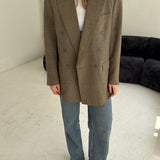 Double breasted vintage Dior khaki blazer